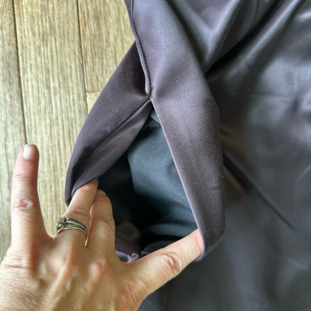 A.L.C. Elizabeth Burgundy Strapless Midi Dress Pockets Size 4 Formal Elegant NWT - Picture 5 of 8
